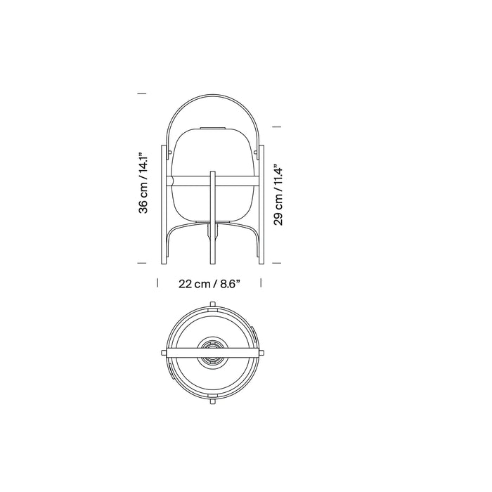 Santa & Cole Cestita Bateria 充電桌燈 Santa & Cole - 潤舍．生活家居 Luxury Life