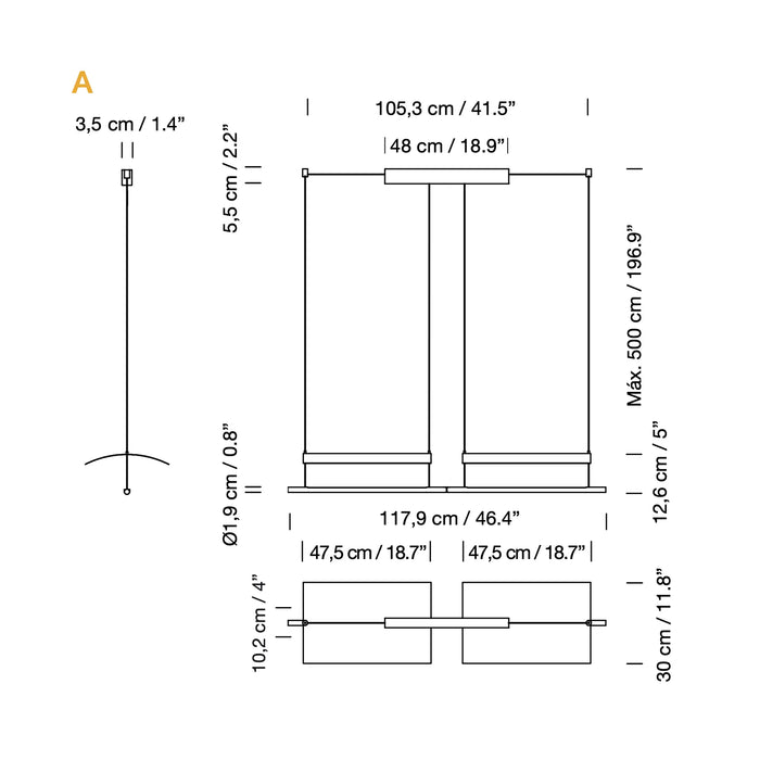 Santa & Cole Sistema Lamina 45 吊燈 Santa & Cole - 潤舍．生活家居 Luxury Life