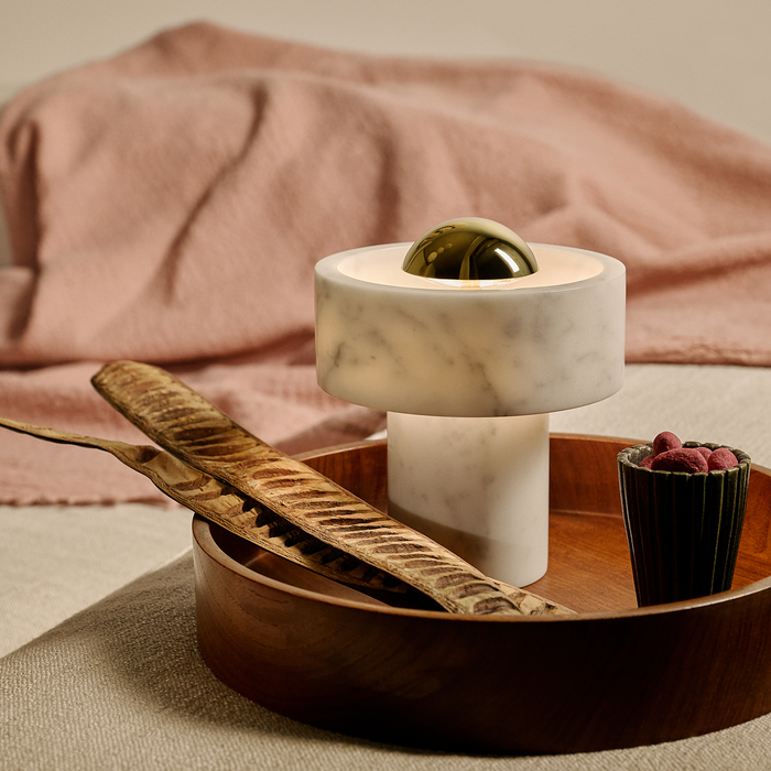 歐洲進口燈具｜Tom Dixon 石器充電式桌燈 Stone Table Light Portable 