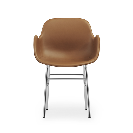 北歐餐椅推薦｜Normann Copenhagen 俐落扶手椅 (皮革款 / 金屬椅腳) Form Armchair Upholstery Ultra Leather 