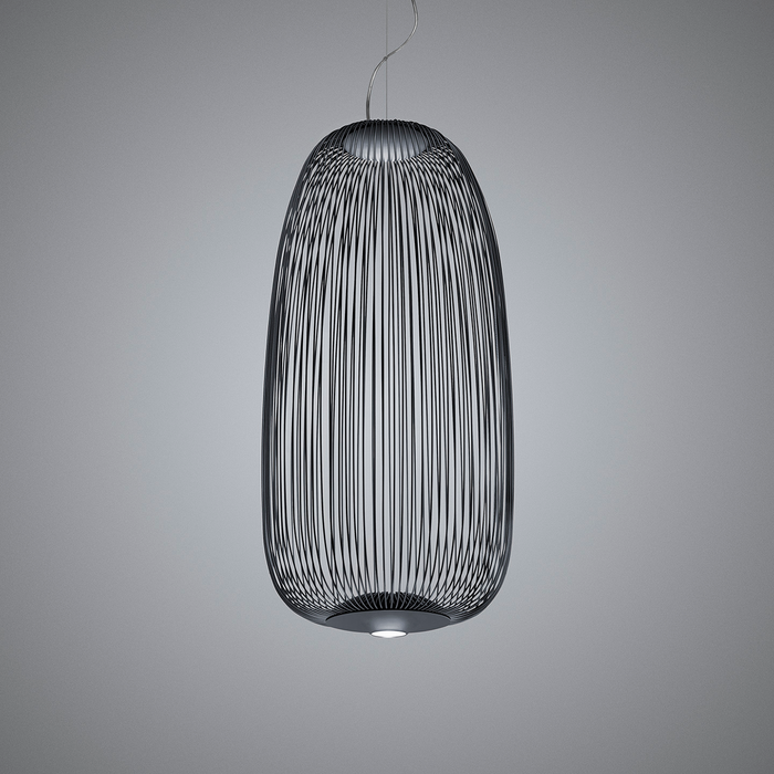 Foscarini Spokes 1 Suspension Lamp 線條織籠吊燈 (高挑造型款)