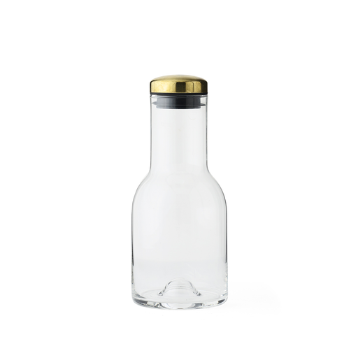 北歐餐桌水瓶｜Audo 黃銅玻璃水瓶 Water Bottle with Brass Li 北歐丹麥餐具推薦 Menu