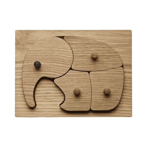 北歐木製玩具｜喬治傑生 Gerog Jensen 大象拼圖  Elephant Puzzle