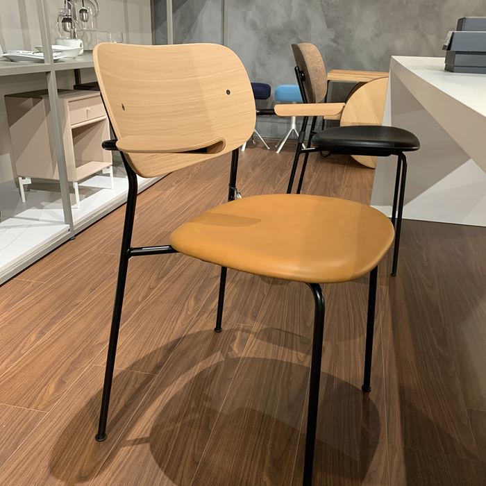 北歐進口餐椅｜Audo 柯爾餐椅 Co Armchair Chair with Leather Seat 北歐丹麥傢具推薦 Menu