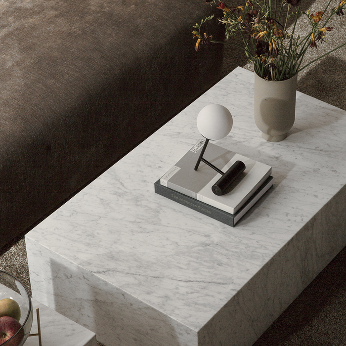北歐邊桌茶几｜Audo 大理石方塊邊桌 Plinth Cubic Marble Coffee Table / Side Table 北歐丹麥咖啡桌傢具推薦 Menu
