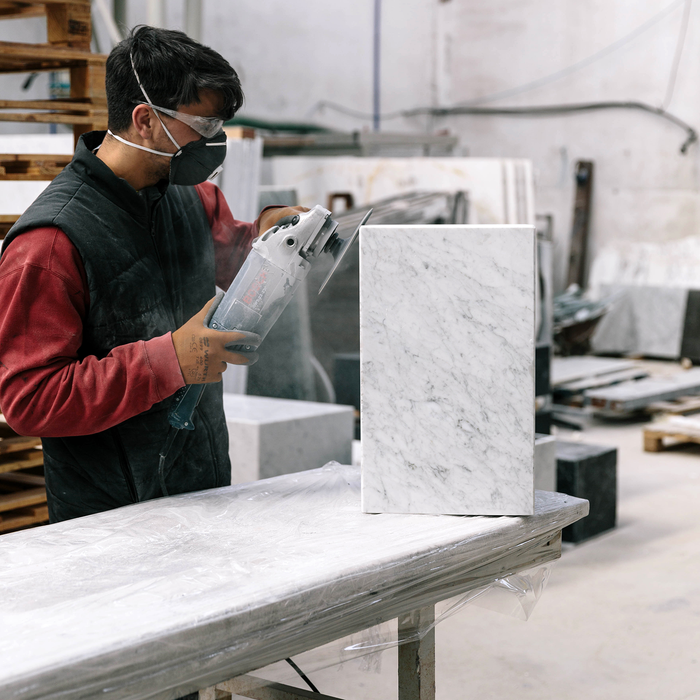 北歐邊桌｜Audo 大理石方塊邊桌 Plinth Cubic Marble Side Table 北歐丹麥咖啡桌傢具推薦 Menu