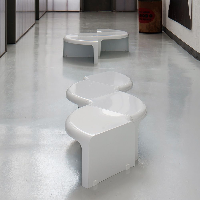 義大利茶几 ｜B-Line 4/4 流線經典系列 圓弧咖啡桌 / 立式書架 Multi-Functional Coffee Table / Bookcase 