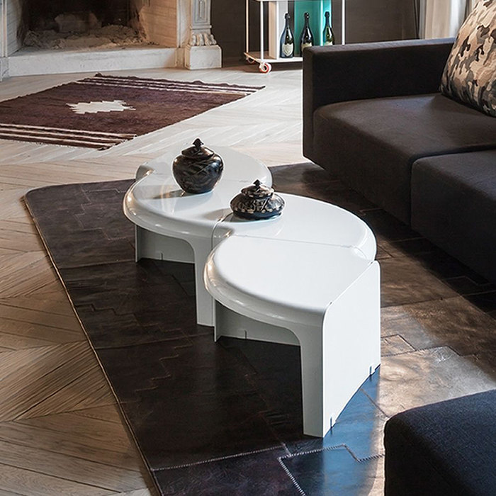 義大利茶几 ｜B-Line 4/4 流線經典系列 圓弧咖啡桌 / 立式書架 Multi-Functional Coffee Table / Bookcase 