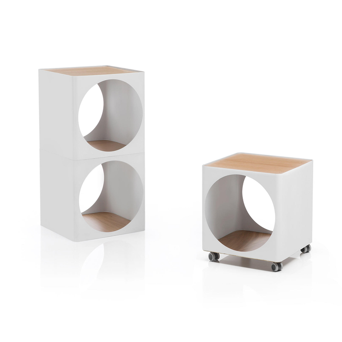 義大利收納推車 B-Line 圈圈雜誌收納台 / 床頭櫃 Ring Storage Trolly System / Side Table