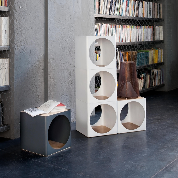 義大利收納推車 B-Line 圈圈雜誌收納台 / 床頭櫃 Ring Storage Trolly System / Side Table