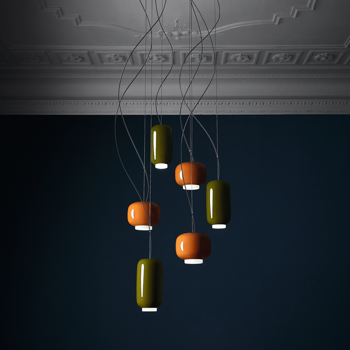 Foscarini Chouchin Mini 1 Suspension Lamp 彩色蘑菇吊燈 (橘色 / 小)