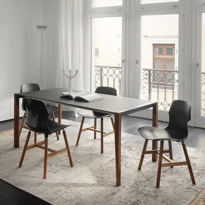 義大利進口餐椅｜Casamania 雪倫餐椅 (實木椅腳款) Stereo Dining Chair Wooden Base