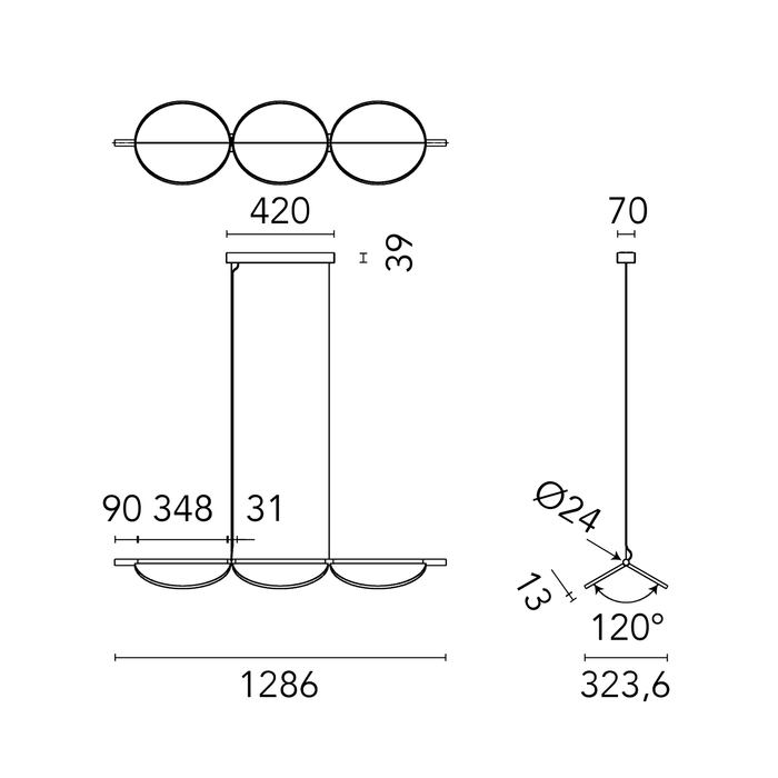 Flos Almendra Linear S3 吊燈 Flos - 潤舍．生活家居 Luxury Life