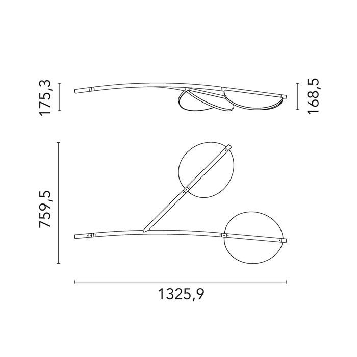 Flos Almendra Organic S2 Short 吊燈 Flos - 潤舍．生活家居 Luxury Life