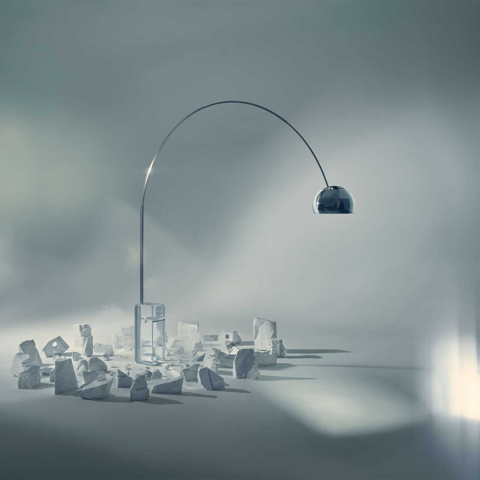 義大利立燈 — Flos 雅珂系列大理石經典版 Arco K 2022 Floor Lamp 義大利經典設計燈具 水晶限定版