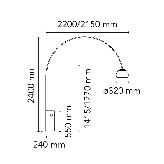 義大利立燈 — Flos 雅珂系列 Arco Floor Lamp 義大利經典設計燈具