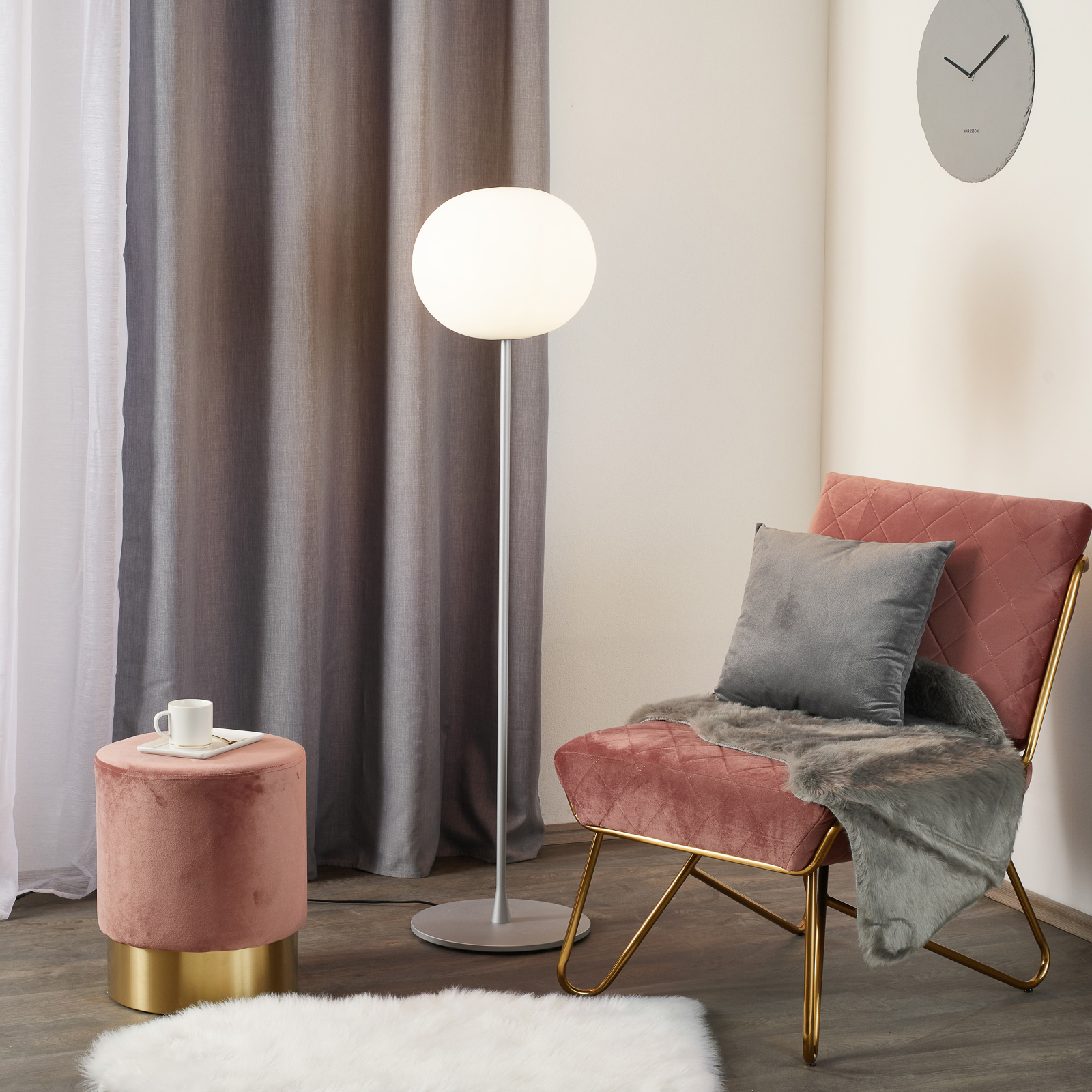 Flos Glo-Ball F2 Floor Lamp 雪球立燈 (H175 cm) - 潤舍．生活家居 Luxury Life
