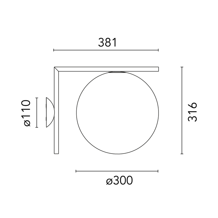 Flos IC Lights C/W 2 Outdoor 戶外壁燈 / 頂燈 Flos - 潤舍．生活家居 Luxury Life