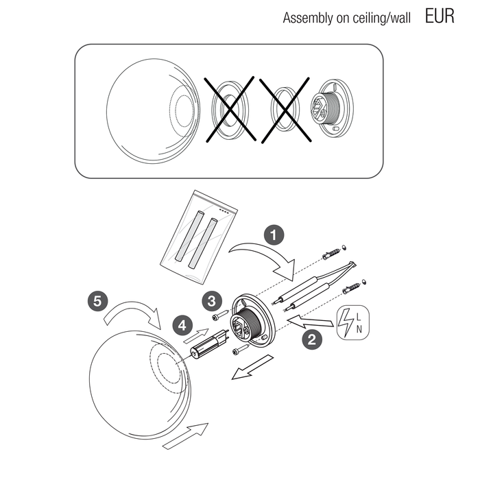 Flos Mini Glo-Ball C/W 壁燈 / 頂燈 - 潤舍．生活家居 Luxury Life