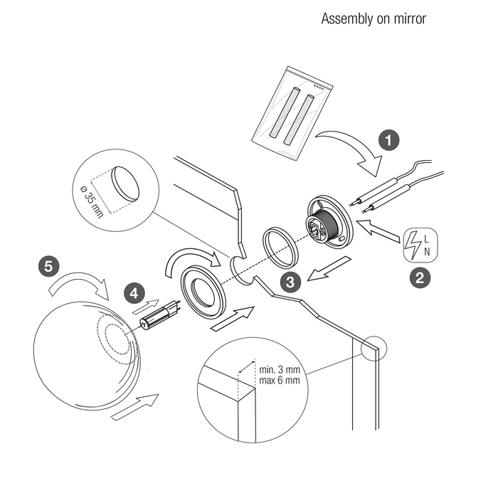 Flos Mini Glo-Ball C/W 壁燈 / 頂燈 - 潤舍．生活家居 Luxury Life