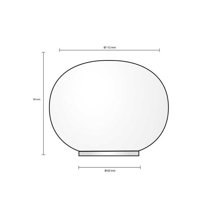 Flos Mini Glo-Ball Table Lamp 雪球桌燈 (Ø11.2 cm) - 潤舍．生活家居 Luxury Life