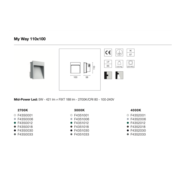 Flos My Way Outdoor 戶外壁燈 (小) Flos - 潤舍．生活家居 Luxury Life