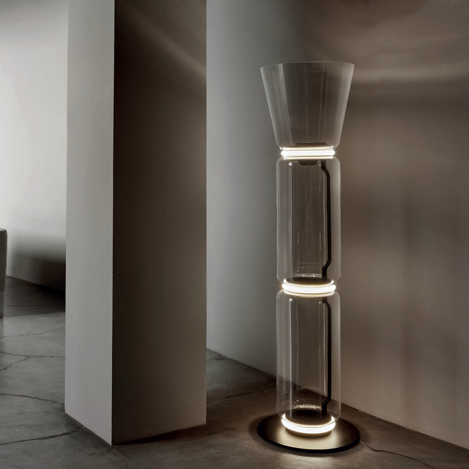 Flos Noctambule 立燈 (2 High Cylinders & Cone Small Base) Flos - 潤舍．生活家居 Luxury Life