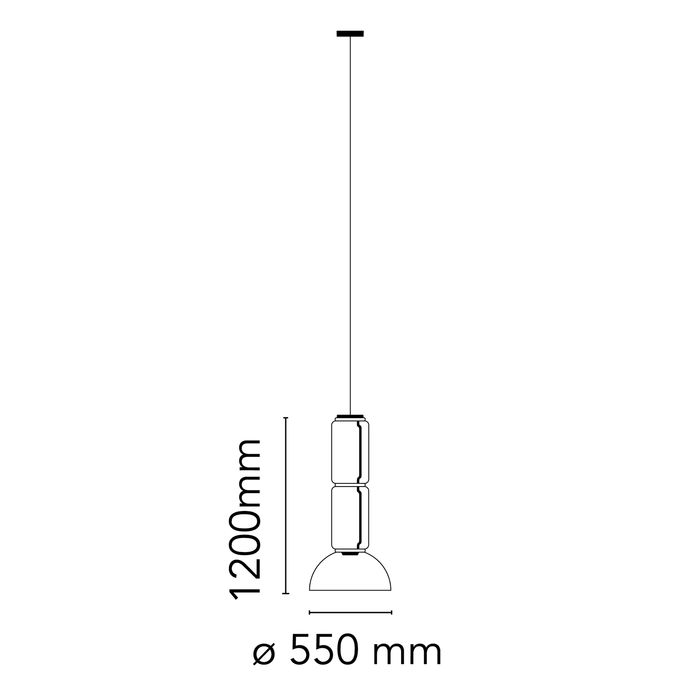 Flos Noctambule 吊燈 (2 Low Cylinders and Bowl) Flos - 潤舍．生活家居 Luxury Life