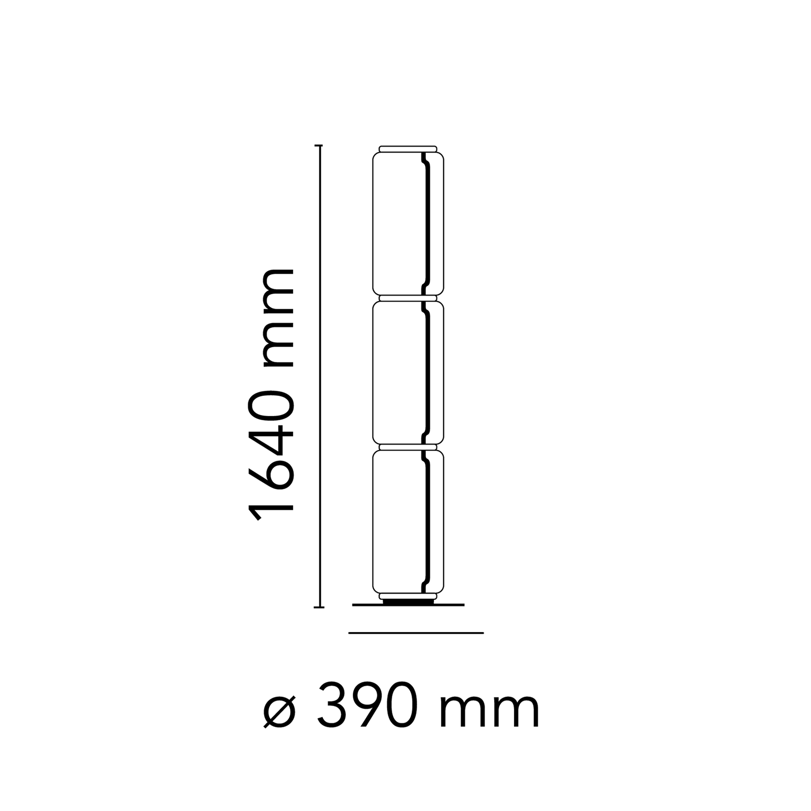 Flos Noctambule 立燈 (3 High Cylinders Small Base) Flos - 潤舍．生活家居 Luxury Life