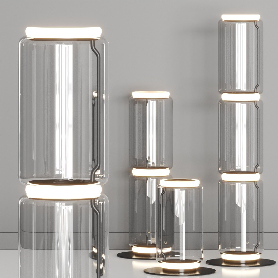 Flos Noctambule 立燈 (3 Low Cylinders Small Base) Flos - 潤舍．生活家居 Luxury Life