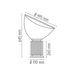 義大利桌燈 — Flos 羅馬神話玻璃桌燈 Flos Taccia Small Glass Table Lamp 義大利進口燈具