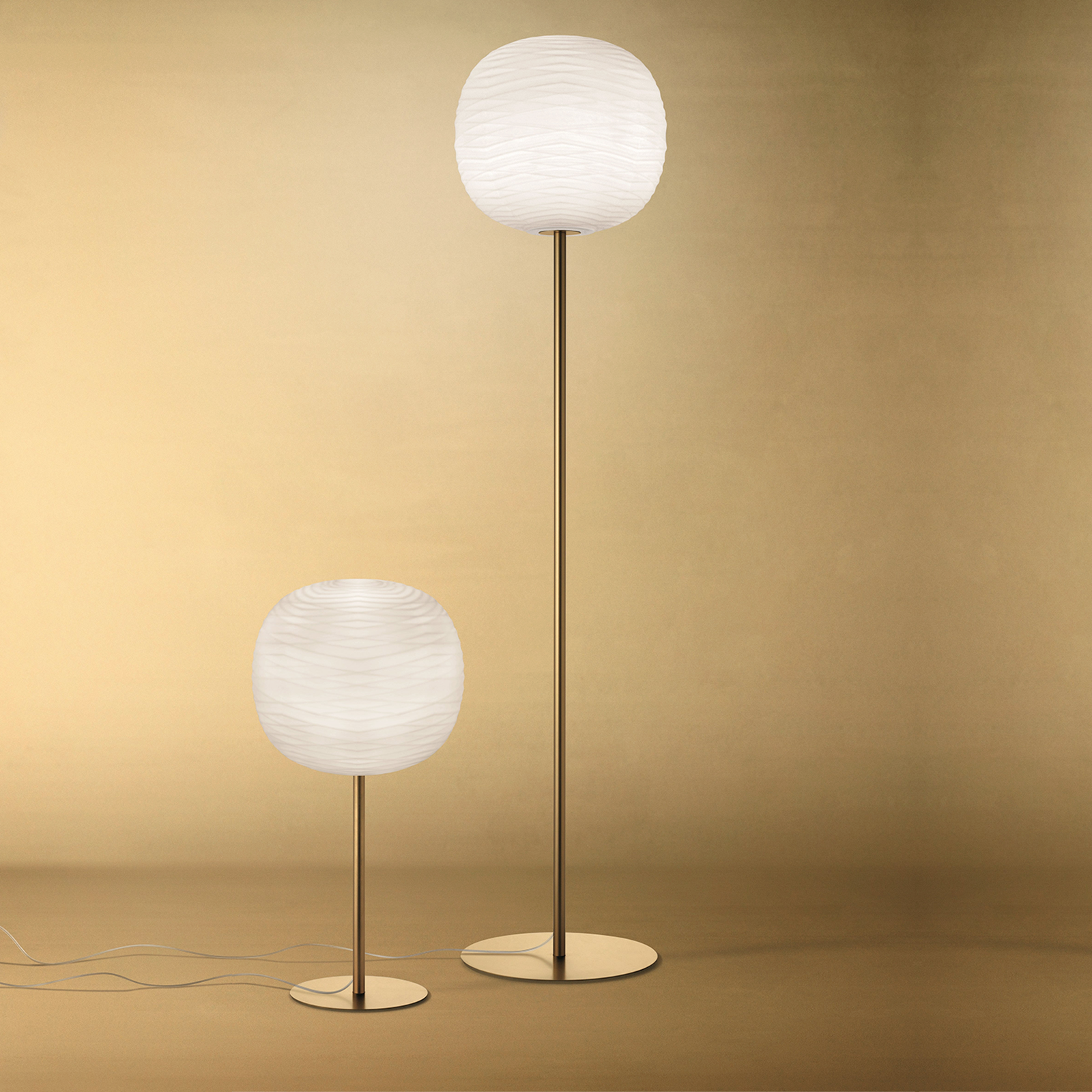 進口燈具｜Foscarini 聲紋美學立燈 Gem Floor Lamp 義大利燈具