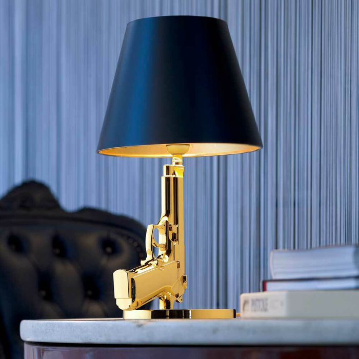 Flos Bedside Gun Table Lamp 手槍造型桌燈 / 床頭燈 (18K金鍍金) - 潤舍．生活家居 Luxury Life