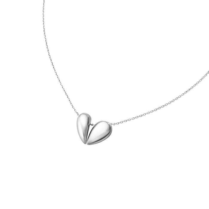 Georg Jensen Jewellery Hearts of Georg Jensen 喬治傑生 心型系列, 心心相戀 純銀項鍊『加贈 拭銀布兩份』