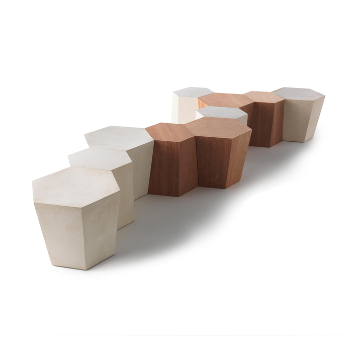 義大利高級家具 - 六角矮凳 Horm Hexagon Stone Stool