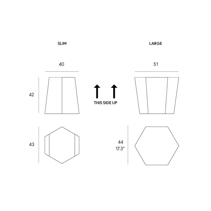 義大利高級家具 - 六角矮凳 Horm Hexagon Stone Stool