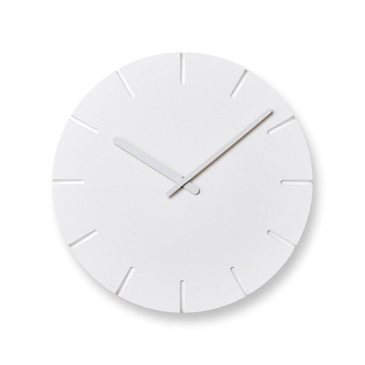 日本時鐘推薦 - 雕刻壁鐘 (線紋款) 日本 Lemnos Carved C Wall Clock in Large 
