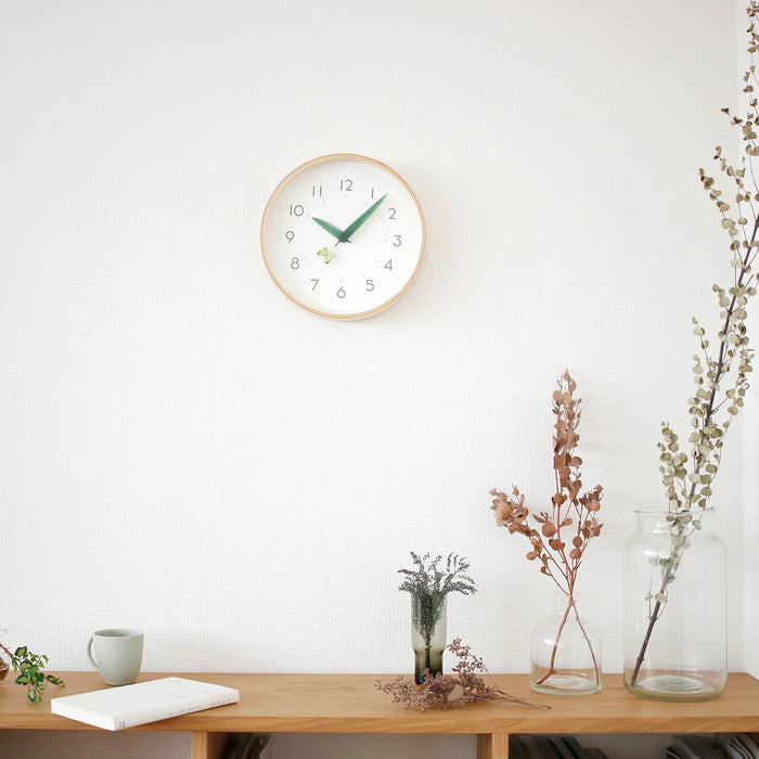 Lemnos Perch Monki 時鐘 (紋黃蝴蝶 / Ø25.4 cm) Lemnos - 潤舍．生活家居 Luxury Life