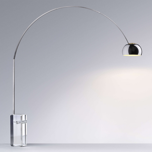義大利立燈 — Flos 雅珂系列大理石經典版 Arco K 2022 Floor Lamp 義大利經典設計燈具 水晶限定版