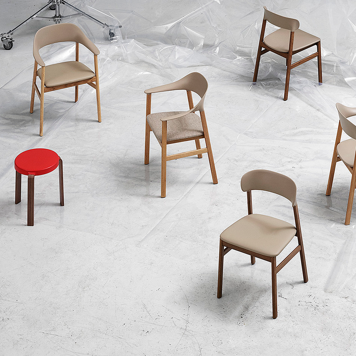 北歐進口餐椅 Normann Copenhagen  賀瑞扶手椅 / 餐椅 (煙燻橡木椅腳/紡織坐墊款) Herit Armchair Fabric