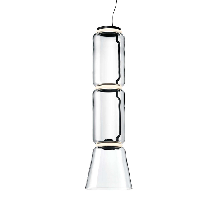 Flos Noctambule Suspension Lamp H127cm 夢幻晶漾吊燈 (2 Low Cylinders and Cone 款)