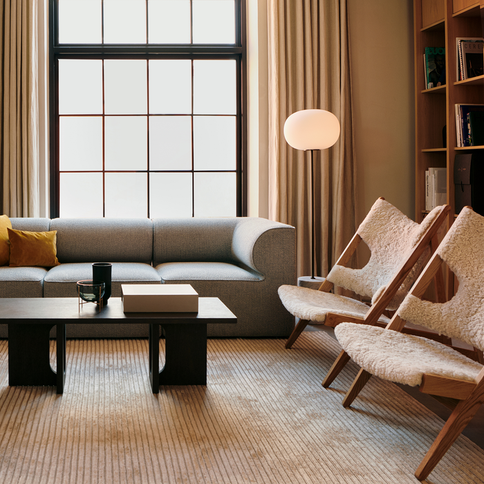 北歐主人椅｜Audo 針織休閒椅 Knitting Lounge Chair Sheepskin 北歐丹麥傢具推薦品牌 Menu