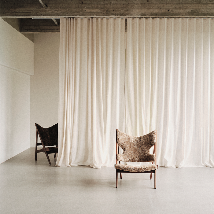 北歐主人椅｜Audo 針織休閒椅 Knitting Lounge Chair Sheepskin 北歐丹麥傢具推薦品牌 Menu
