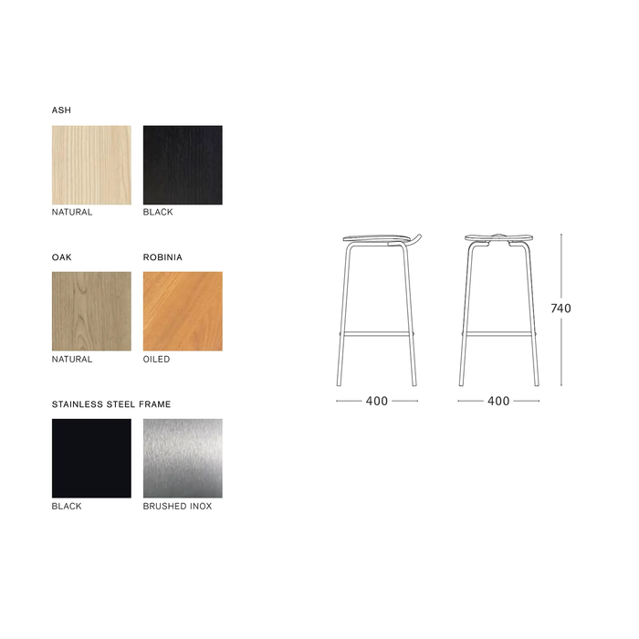 Mattiazzi MC16 Forcina 實木高腳椅 / 吧台椅 Mattiazzi - 潤舍．生活家居 Luxury Life