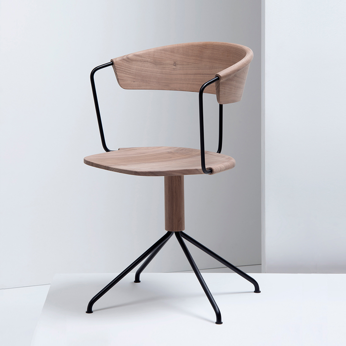 Mattiazzi MC9 Uncino Wooden Swivel Chair Version A 西諾旋轉椅
