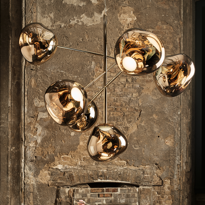 歐洲進口燈具｜Tom Dixon 熔岩吊燈 Melt Chandelier 英國進口燈具傢具系列