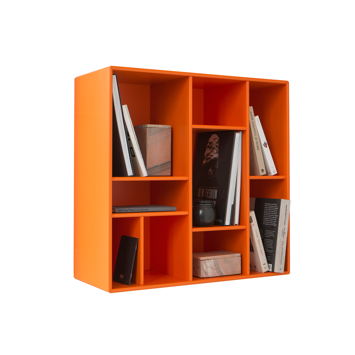 北歐收納櫃書架｜Montana 迷宮九格收納櫃 (壁掛式) Compile Small Bookshelf with Decorative Divisions