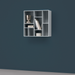 北歐收納櫃書架｜Montana 迷宮九格收納櫃 (壁掛式) Compile Small Bookshelf with Decorative Divisions