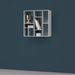 北歐收納櫃書架｜Montana 迷宮九格收納櫃 (壁掛式) Compile Small Bookshelf with Decorative Divisions