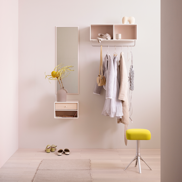  北歐床頭櫃收納櫃｜Montana 雙層方格系列 壁掛式 床頭櫃 / 邊桌（含抽屜收納） Dash Drawer with Shelf